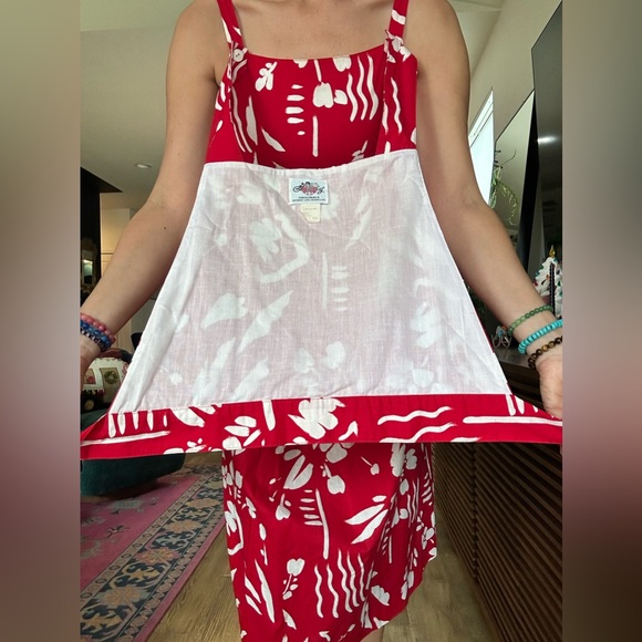 1960’s Lanz Patterned Dress; Vintage Fit and flare Floral MIDI Dress w pockets S - Picture 9 of 13